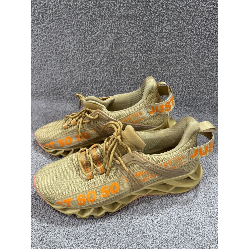 Just So So Men's Blade Running Shoes Tan Orange Sneakers EU 41 US 8 Athletic_2